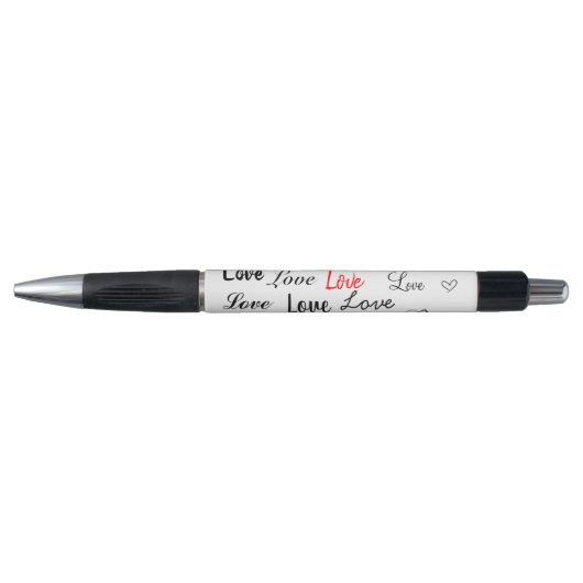 Stylo Amour en noir et blanc (Devant)