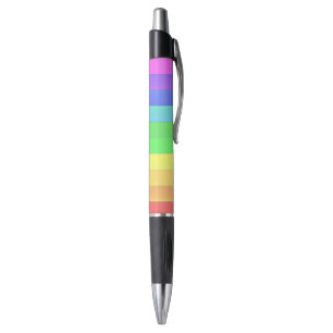 Stylo Amusant personnalisable Élégant rayures arc-en-cie