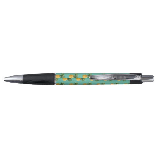 Stylo Ananas tropicaux sur Teal (Dos)