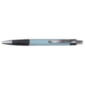 Stylo Ancre bleu-clair décorée d'un monogramme (Dos)