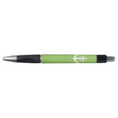 Stylo Ancre verte à la chaux Monogrammé (Devant)