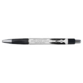 Stylo ANGE NOIR AILES Monogramme (Devant)