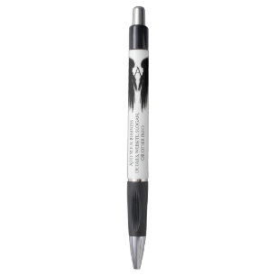 Stylo ANGE NOIR AILES Monogramme