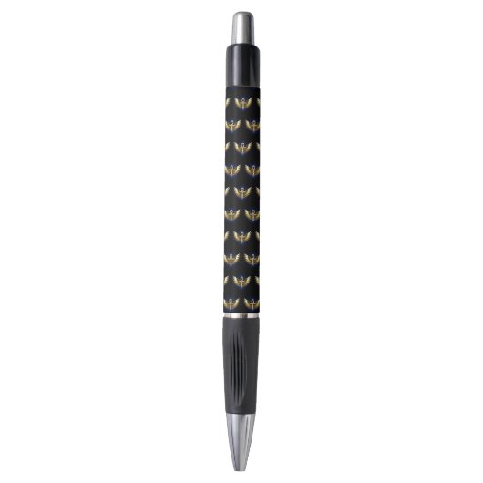 Stylo Ankh or avec ailes (Devant (Vertical))