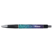 Stylo Aqua blue Ombre parties scintillant scintillants P (Devant)