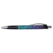 Stylo Aqua blue Ombre parties scintillant scintillants P (Haut)