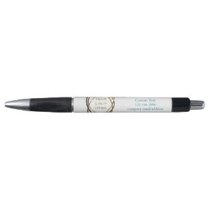 Stylo Aqua Turquoise Custom Business Logo Promotionnels