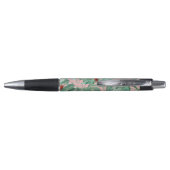 Stylo Aquarelle rose moderne Tropical Banana Palm Feuill (Dos)