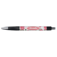 Aquarelle rose rose Botanique Motif Floral