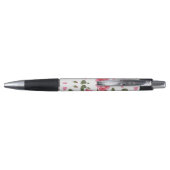 Stylo Aquarelle rose rose Botanique Motif Floral (Dos)