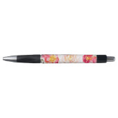 Stylo Aquarelles colorées Fleurs Design (Devant)