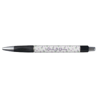 Stylo Arc floral mariage lilas lavande