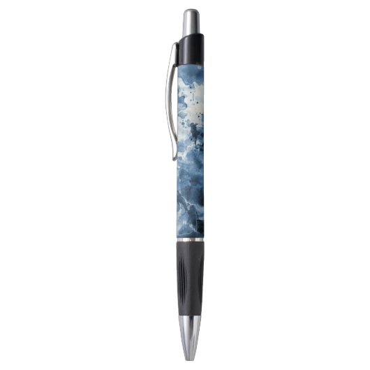 Stylo Arrière - plan bleu abstrait d'aquarelle (Haut (Vertical))