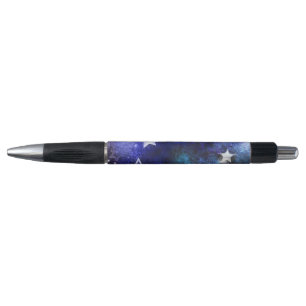 Stylo Arrière - plan spatial avec étoiles