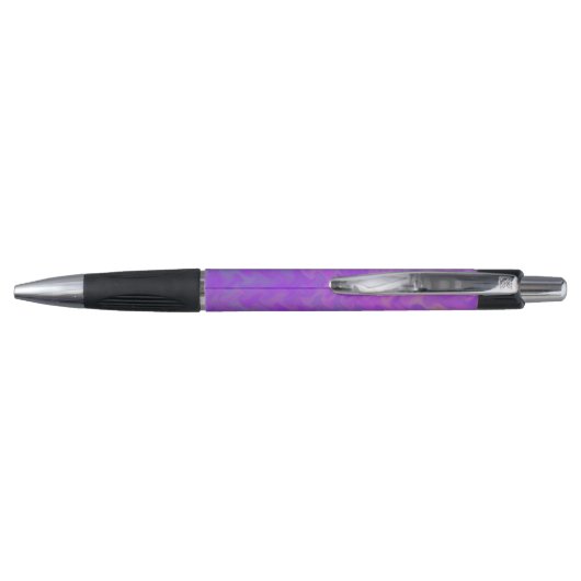 Stylo Art brillant violet marbré personnalisé (Dos)