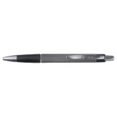 Stylo Aspect en acier diamanté noir à gris (Dos)