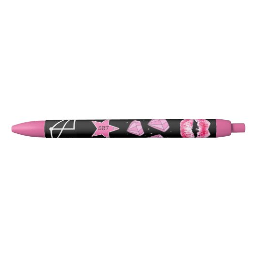 Stylo assez rose et noir de Sigil (Devant)