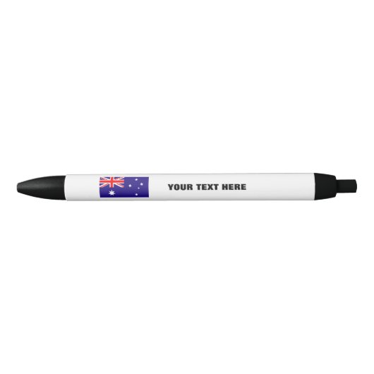Stylo australien de drapeau avec le texte (Devant)