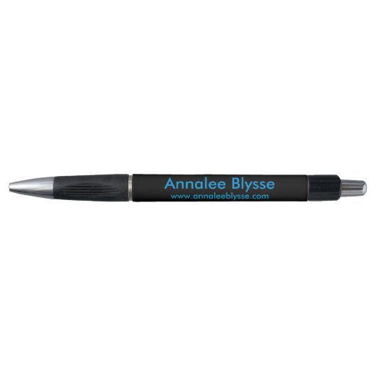 Stylo Auteur promotionnel Black and Aqua (Devant)