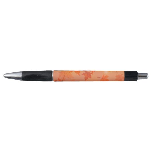 Stylo Autumn design with maple leaves and bokeh effect (Devant)