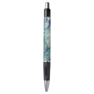 Stylo Avec l'impression en marbre bleu Tint