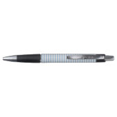 Stylo avec monogramme à rayures ondulées bleu clai (Dos)