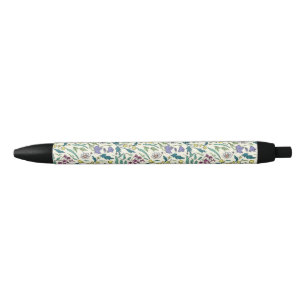 Stylo avec motif fleur sauvage