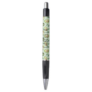 Stylo Avocats verts et feuilles