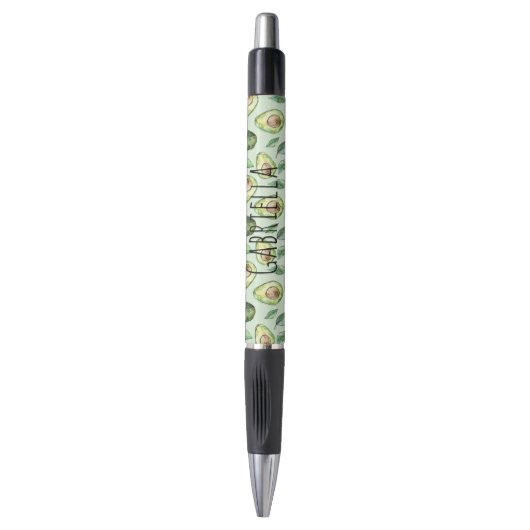 Stylo Avocats verts et feuilles (Devant (Vertical))