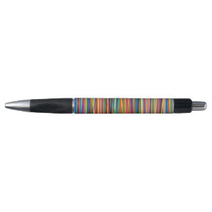Stylo Bandes abstraites colorées design tissu adulte vis