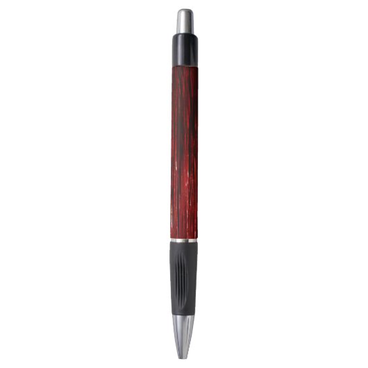 Stylo Bandes de pinces de verre rouge (Devant (Vertical))