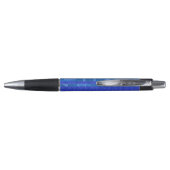Stylo Bandes géométriques bleues cool (Dos)