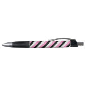 Stylo Bandes noires, blanches et roses (Haut)