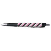 Stylo Bandes noires, blanches et roses (Bas)
