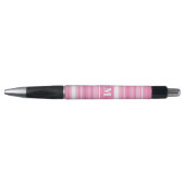 Stylo Bandes rose monogramme (Devant)