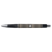 Stylo Bandes taupe monogramme (Devant)