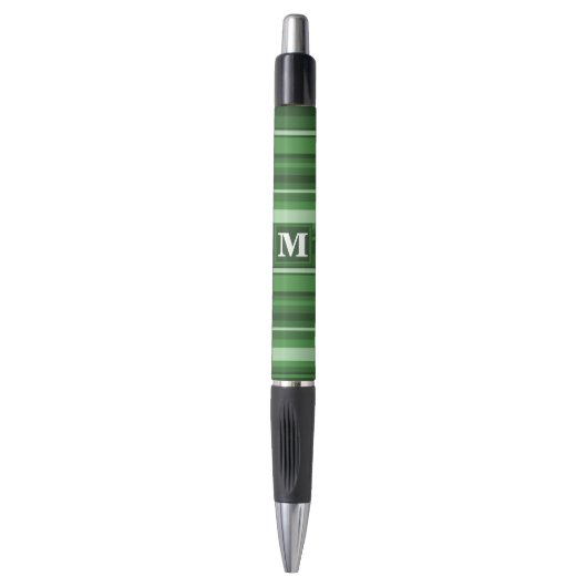 Stylo Bandes vertes monogrammes (Devant (Vertical))