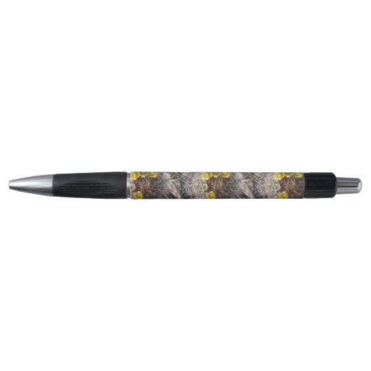 Stylo Baril Cactus Plante Fishhook Jaune (Devant)