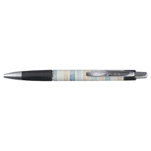 Stylo Beach Blue Cream Stripes   (Dos)
