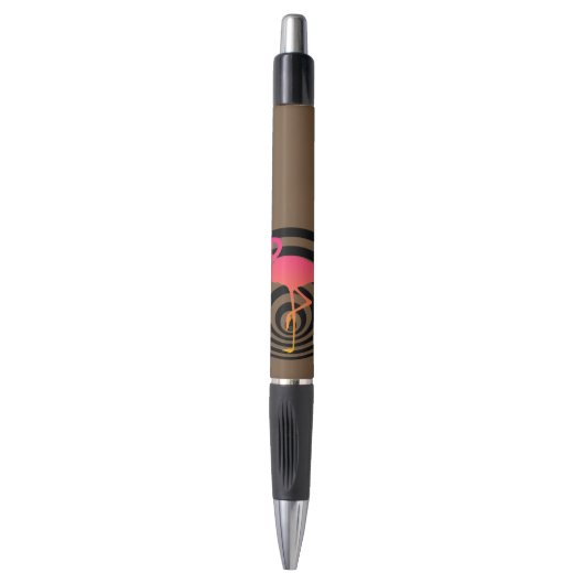 Stylo Beau flamant en cercles (Devant (Vertical))