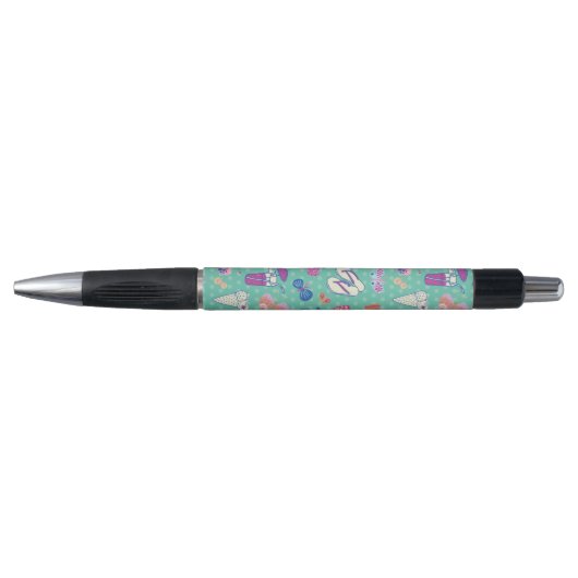 Stylo Beau motif avec des éléments d'été (Devant)
