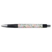 Stylo Beau motif de rose avec le pois bleu (Devant)