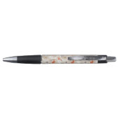 Stylo Belle Pêche Feminine Rouge Blanc Floral (Dos)
