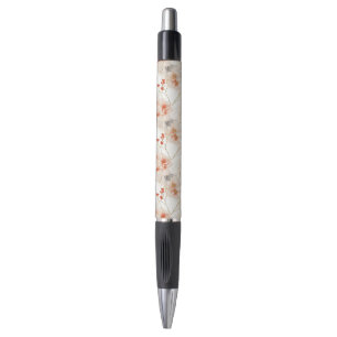 Stylo Belle Pêche Feminine Rouge Blanc Floral
