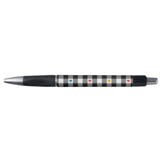 Stylo Bille à Coeur Gingham (Devant)