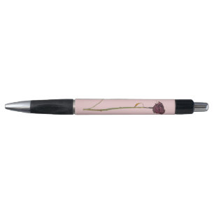 Stylo Bille à Encre Noire Rose Unique
