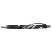 Stylo black and white smooth organic wavy pattern (Haut)