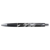 Stylo black and white smooth organic wavy pattern (Dos)