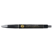 Stylo Black Gold Custom Business Logo Nom Profession (Devant)