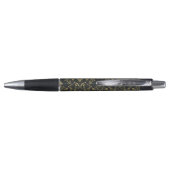 Stylo Black Gold Custom Name Dark Academia (Dos)